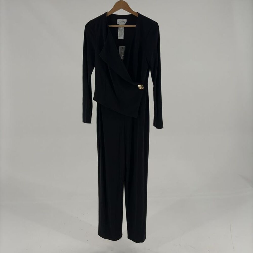 Joseph Ribkoff Wing-Lapel Wrap Jumpsuit